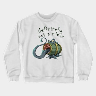 Roleplaying Fun RPG Mimic Meme Joke Creature Illustration Crewneck Sweatshirt